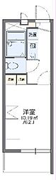 レオパレスCANTERBURY 1Kの間取図画像
