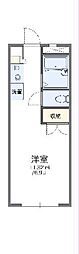レオパレスアネックスエガワ 1Kの間取図画像