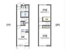 レオパレスマリーゴールド 2DKの間取図画像