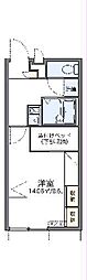 レオパレスマメーズ柴 1Kの間取図画像