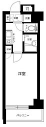 菱和パレス品川島津山 1Kの間取図画像