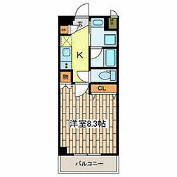 埼玉高速鉄道 戸塚安行駅 徒歩7分の賃貸マンション 3階1Kの間取り