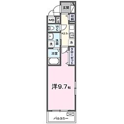 JR東海道本線 岡崎駅 バス8分 藤田医大岡崎医療セン下車 徒歩14分の賃貸アパート 2階1Kの間取り