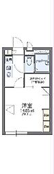 レオパレスガーデンリラ 1Kの間取図画像
