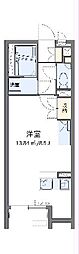 ミランダサウスビュー ワンルームの間取図画像