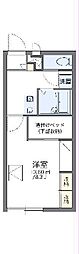 レオパレス草薙駅前西館 1Kの間取図画像