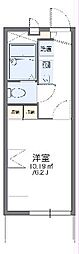 レオパレスグランベル 1Kの間取図画像