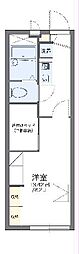 レオパレス長谷川 1Kの間取図画像