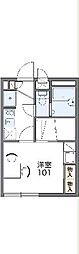 レオパレスシャルマン 1Kの間取図画像