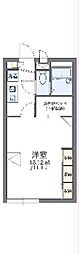 レオパレスニューライフトビタ 1Kの間取図画像