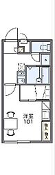 レオパレスボン・エスプワール 1Kの間取図画像