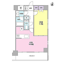 プレディアスタイル池上南EAST 1LDKの間取図画像