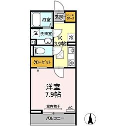 東武東上線 東武練馬駅 徒歩7分の賃貸アパート 1階1Kの間取り