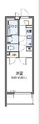 クレイノ与野 1Kの間取図画像