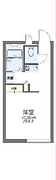 レオパレスドゥノール 1Kの間取図画像