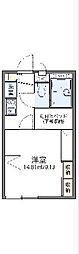 レオパレスパークヒルズ 1Kの間取図画像