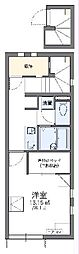 レオネクストとも 2階1Kの間取り