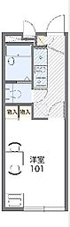 レオパレス萩山 1Kの間取図画像