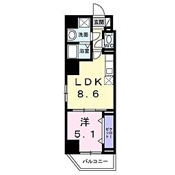 メゾン西浅草 1LDKの間取図画像