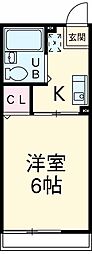JR東海道本線 袋井駅 バス20分 諸井下下車 徒歩2分の賃貸アパート 1階1Kの間取り