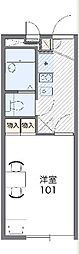 レオパレスNono南 1Kの間取図画像