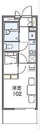 レオパレス蘇我加藤3 1Kの間取図画像