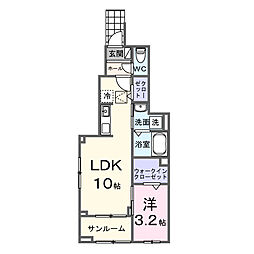 間取図画像 1LDK