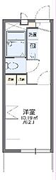 レオパレスパインヒル2 1Kの間取図画像