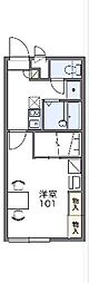 レオパレス小林 1Kの間取図画像
