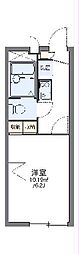 レオパレスｋｏｙａｍａII 2階1Kの間取り