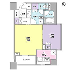 ラクラス新中野 1SKの間取図画像