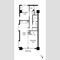 間取図画像 2LDK
