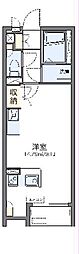 東武東上線 北坂戸駅 徒歩10分の賃貸アパート 1階ワンルームの間取り