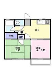 タイキエン 2DKの間取図画像