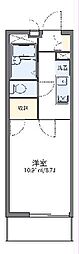 リバティハイム 1Kの間取図画像