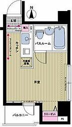 都営大江戸線 西新宿五丁目駅 徒歩5分の賃貸マンション 3階ワンルームの間取り