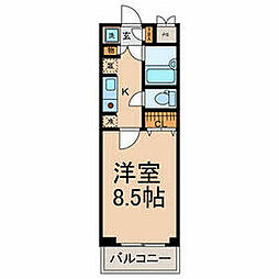 JR東海道本線 東刈谷駅 徒歩17分の賃貸マンション 1階1Kの間取り