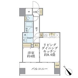 西武池袋線 東長崎駅 徒歩1分の賃貸マンション 7階1LDKの間取り