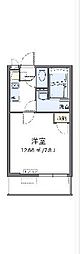 クレイノガーデンハイツＭｏｒｉ 1階1Kの間取り