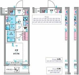 ＧＥＮＯＶＩＡ天王台 4階1Kの間取り