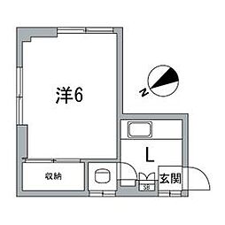 東京メトロ東西線 南砂町駅 徒歩17分の賃貸マンション 5階1Kの間取り