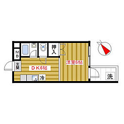 JR山手線 大塚駅 徒歩3分の賃貸マンション 8階1DKの間取り