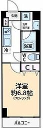 東京メトロ有楽町線 氷川台駅 徒歩8分の賃貸マンション 1階1Kの間取り