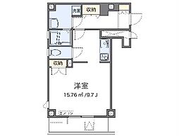東京メトロ副都心線 西早稲田駅 徒歩10分の賃貸マンション 2階1Kの間取り