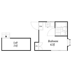 京王線 布田駅 徒歩16分の賃貸アパート 2階ワンルームの間取り