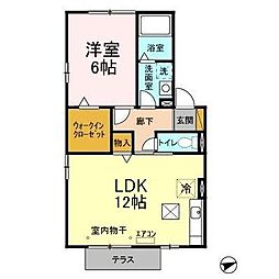 東葉高速鉄道 船橋日大前駅 徒歩7分の賃貸アパート 1階1LDKの間取り