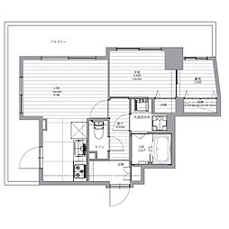 東京メトロ千代田線 代々木公園駅 徒歩11分の賃貸マンション 7階1SLDKの間取り