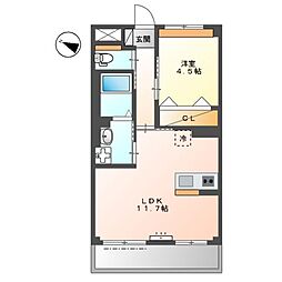 JR京浜東北・根岸線 洋光台駅 徒歩15分の賃貸マンション 1階1LDKの間取り