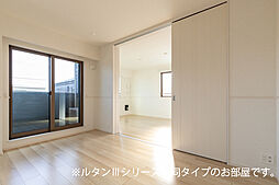 関東鉄道常総線 南守谷駅 徒歩12分の賃貸アパート 2階2LDKのリビング/ダイニング