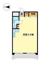 三鈴ノール ワンルームの間取図画像